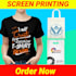 create screen printing design shopping bags, t shirt, mugs