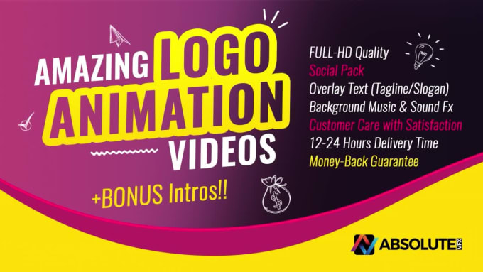 Do logo intro from 1200 animation styles by Absolutevfx | Fiverr