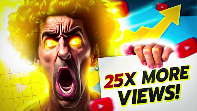 design clickbait youtube thumbnail, vibrant thumbnail