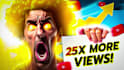 design clickbait youtube thumbnail, vibrant thumbnail