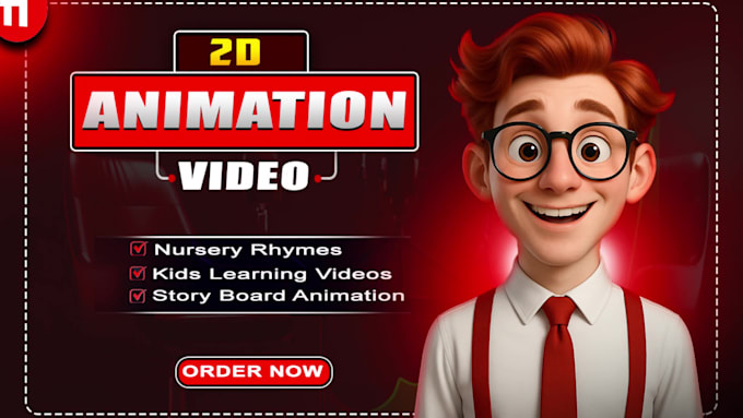 create high quality 2d animated nursery rhymes