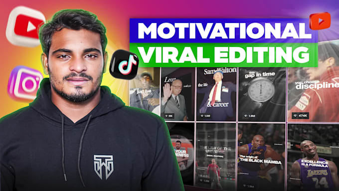 Create cinematic motivational reel tiktok viral video editing by Mh ...