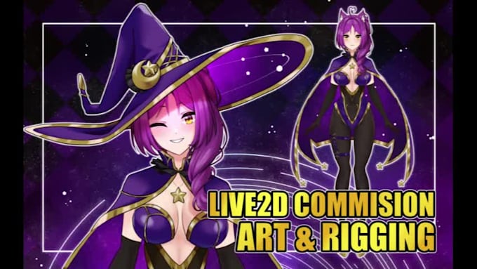 create art and rig a 2d vtuber model with live2d