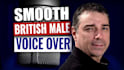 record human professional british voice over, dry male voice over