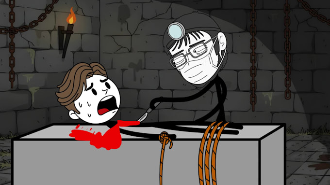 create professional 2d stickman animation or stick figure explainer video