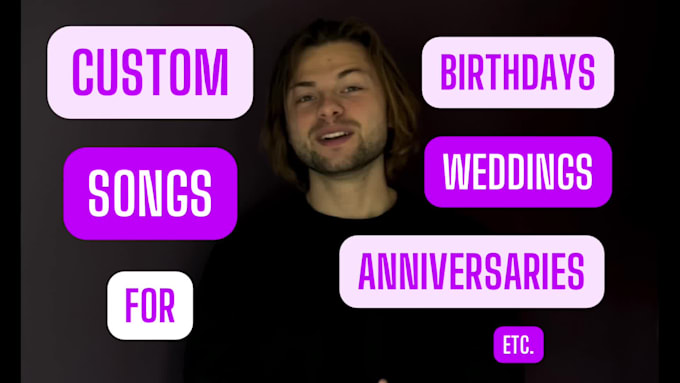 create a full custom song for birthday, wedding, proposal