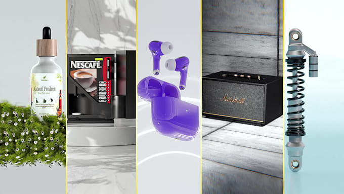 do quick 3d product animation commercial and motion graphics