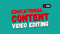 make video editing for your podcast , course , tutorial , zoom broadcast
