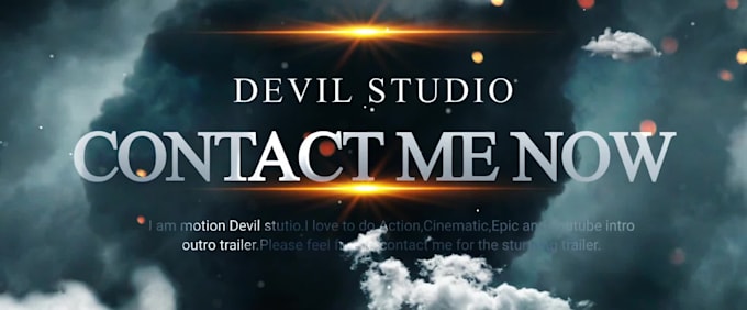 create cinematic teaser trailer, gaming intro, book, film promo