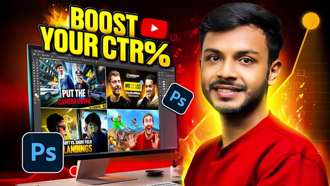 create a CTR boosting youtube thumbnail
