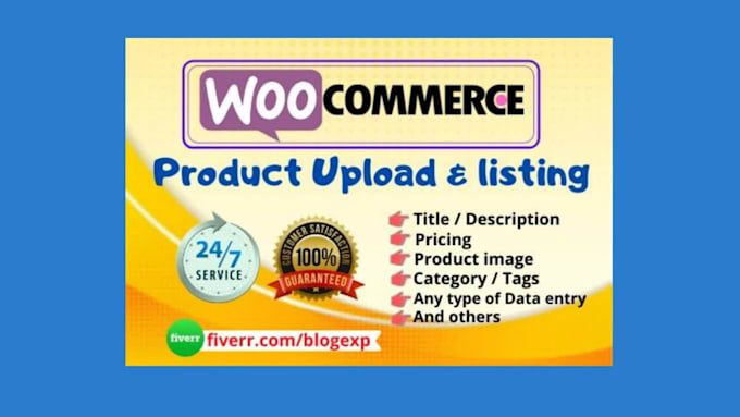 do woocommerce product upload and wordpress data entry