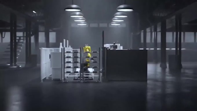 create 3d industrial animation, factory animation, robotic arm animation video