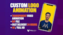 create a custom logo animation and intro video