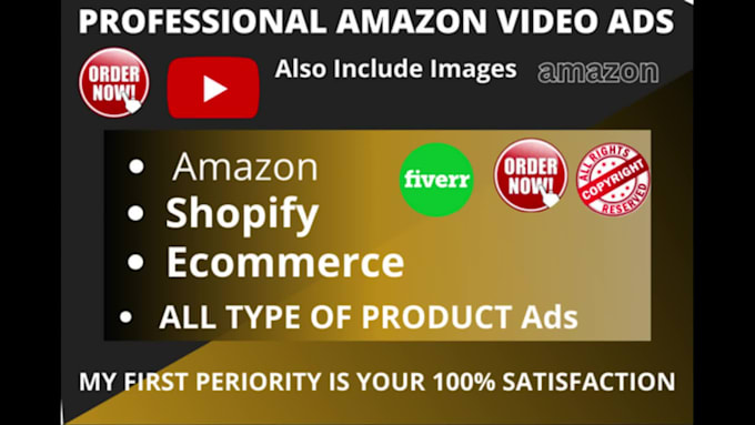 create comprehensive amazon product ads creation and youtube video editing