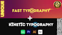 create professional fast and kinetic typography video
