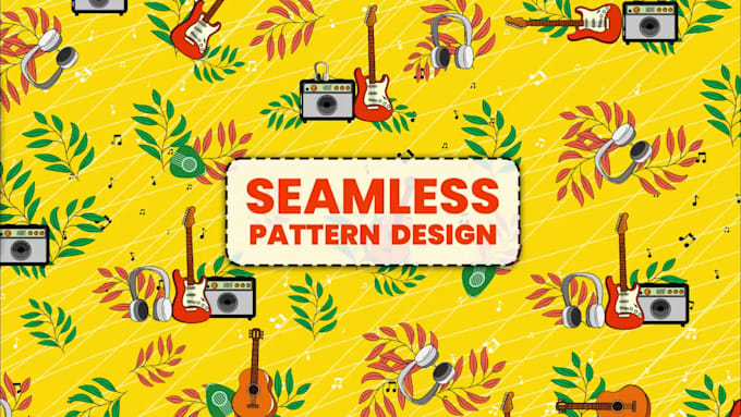 Create unique seamless pattern design for textiles, product by Creative ...