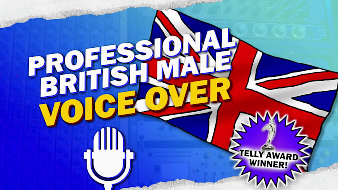 record a professional british male voice over