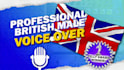 record a professional british male voice over