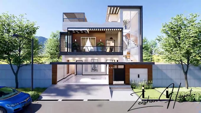 create photorealistic 3d architectural renders, interior exterior walkthroughs
