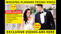 do wedding planner or event planner or wedding photographer video ads