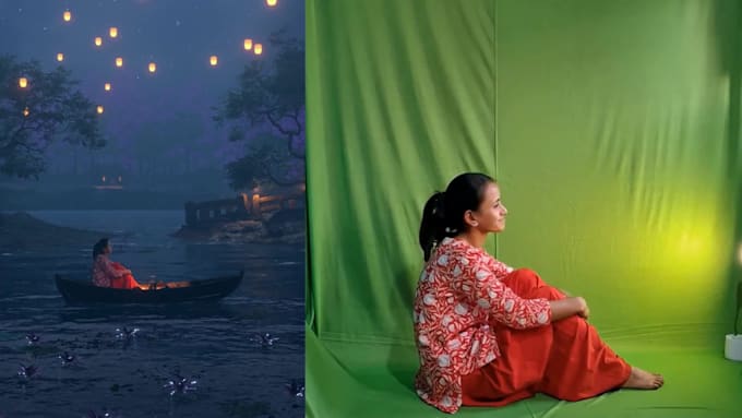 create cinematic green screen vfx and cgi integration