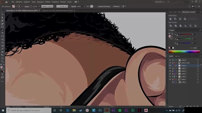 Draw you in digital illustration style from picture by Bede26 | Fiverr