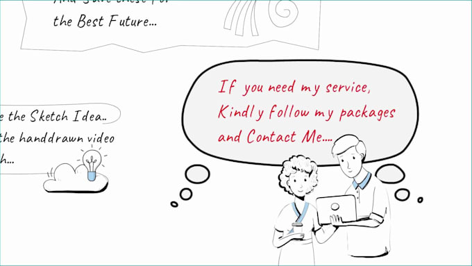 make hand drawn sketch notes explanation video in english