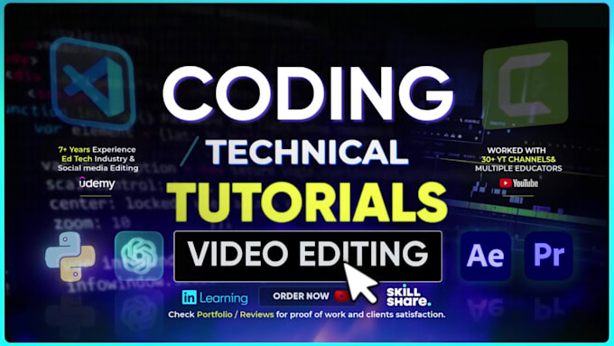 do video editing for coding tutorial explainer and online courses