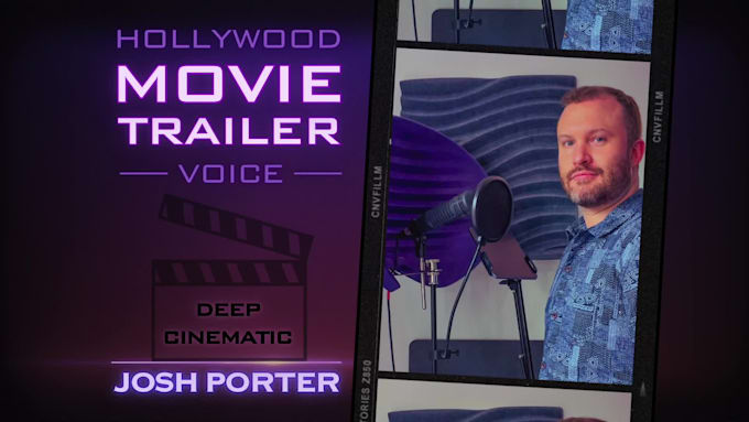 record a deep, dramatic hollywood movie trailer voiceover