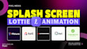 create lottie json logo animation for app splash screen