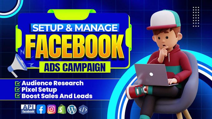 do facebook ads campaign setup, management, and pixel setup