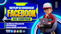 do facebook ads campaign setup, management, and pixel setup