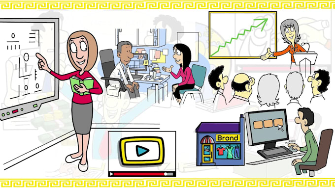 create a custom whiteboard animation explainer doodle video