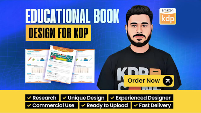 design and format your educational book cover and interior for amazon KDP