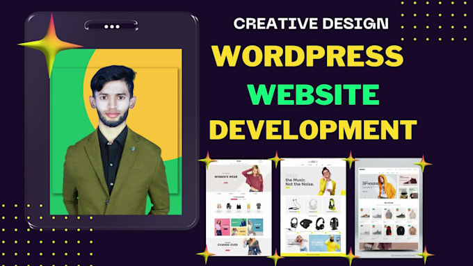 build modern responsive wordpress website design with custom