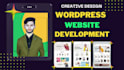 build modern responsive wordpress website design with custom