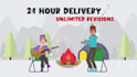 create a 2d animated explainer video within 24 hours