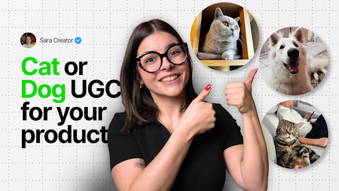 create ugc for pet products with my dog or cats