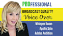 record a broadcast quality american female voice over