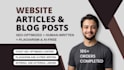 write website content, articles, and blog posts