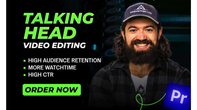 edit the youtube talking head video with motion graphics