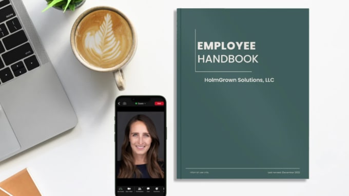 create a US employee handbook