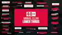 create 40 plus minimal clean lower third for your video