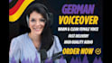 record a professional female german voice over