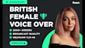 record 100 words of studio quality british female voice over