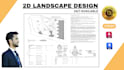 draw 2d landscape design site plan lot subdivision plot plan drawings for permit