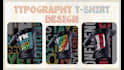 do typography custom tshirt graphics for pod and streetwear
