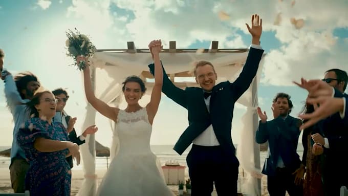 do cinematic wedding video editing