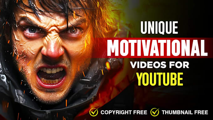 create unique motivational video for your youtube channel