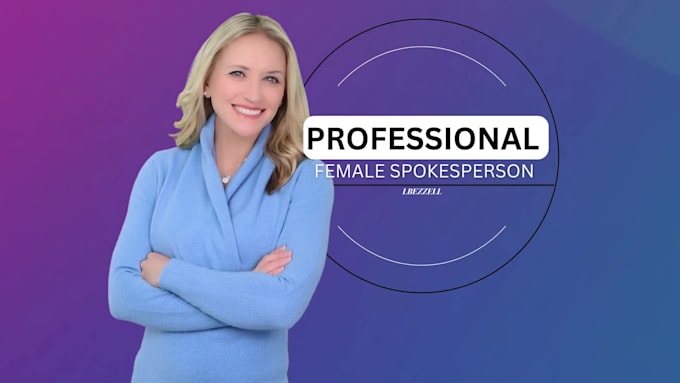 provide a professional female spokesperson video in 4k or HD
